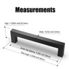 Amerdeco 10 Pack Matte Black Cabinet Pulls 5 Inch(128mm) Hole