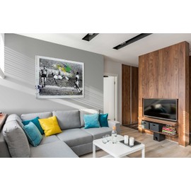 SpiritualHands Pele Soccer Poster, Picture of Pele Pele Quote Poster, Soccer Poster Pele Canvas Art, Soccer Pele Memorabilia Print Picture (Pele No 19, 19" x 28" - Ready to Hang)