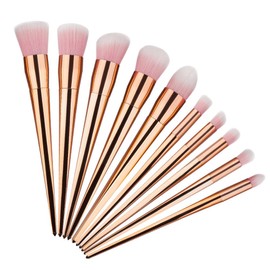 ELEGANI 10pcs Soft Makeup Brush Set Cosmetic Foundation Powder Blending Pencil Tools