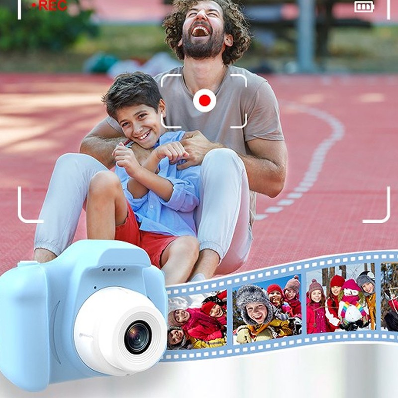 Children Camera 2in Screen AI Face Recognition Multifunctional USB Charging