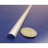 Basic Aluminum Half Round Rod (.375") 3/8" Dia, x 1