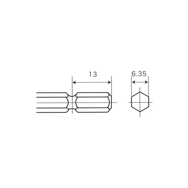 NACHI 6SDPS3.3 Hex Shaft Drill Short for Ironworks, 0.1 inches