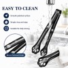 Black Cat Paw Food Tongs 4 Pack, 304 Stainless Steel,