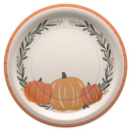 American Greetings Fall 10" Party Dinner Plates, Leaves (36-Count)