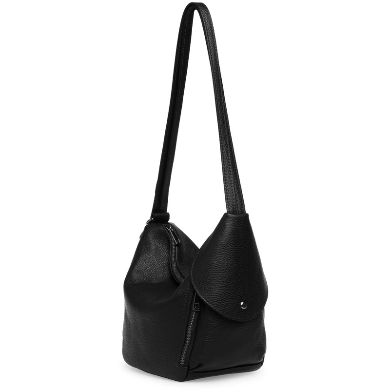 Caspar TL788 Stylish 2 in 1 Leather Backpack Shoulder Bag