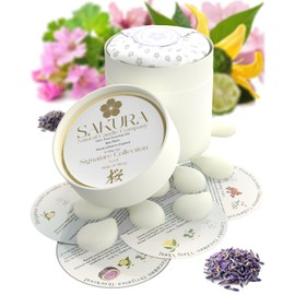 Signature Collection Strong Scented Wax Melts 20 Pack – 4 of Our Favourite Scents – Midnight Cherry Blossom, Kyoto Nightfall, Evening Rest & Tokyo Dreamscape - Gift Set