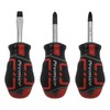Sealey 3pc GripMAX® Stubby Screwdriver Set - Red - AK4328