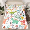 Homewish Fitted Sheets 90 x 190 cm Kids Cute Dinosaur