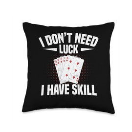 Gin Rummy Card Game Card Holder Gin Rummy Player Gin Rummy Throw Pillow