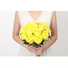 SITUMEIZI 15PCS Roses Artificial Silk Flowers Fake Roses Bouquet with