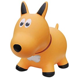 Farm Hoppers Award Winning Inflatable Bouncing Yellow Dog with Pump