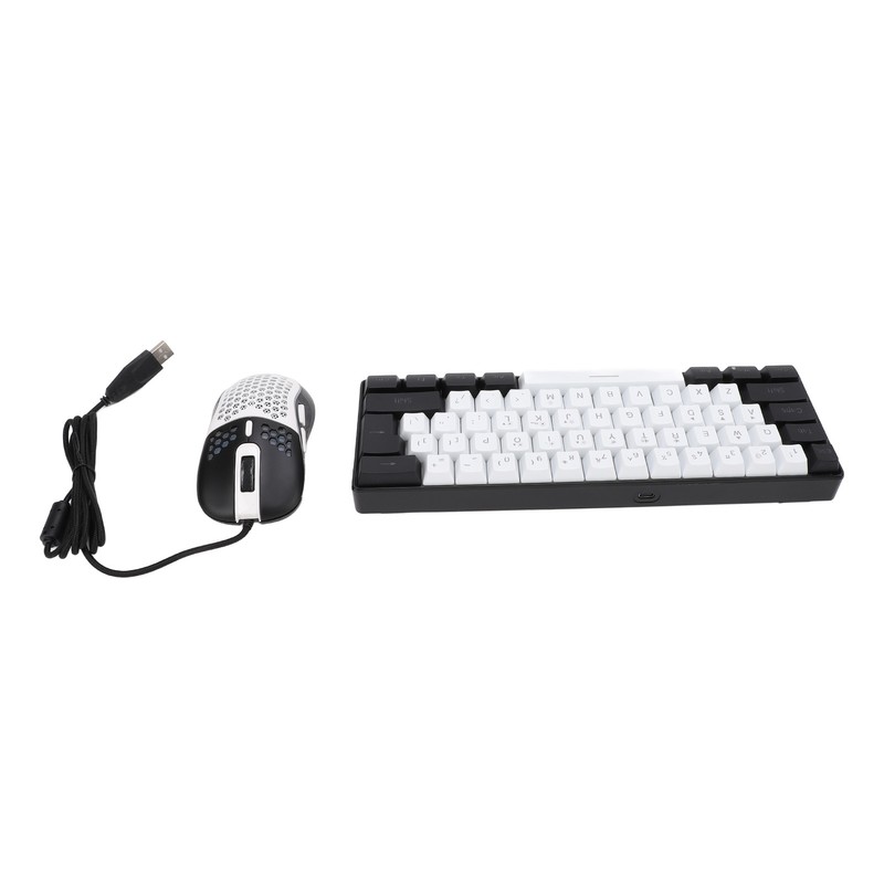 61 Key RGB Illuminated Keyboard with Mouse Multi Color LED