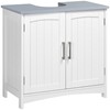 kleankin Pedestal Sink Storage Cabinet, Under Sink Cabinet with Double