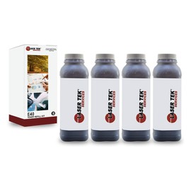 Laser Tek Services Compatible Toner Refill Kit Replacement for Canon E40 Works with Canon PC720 PC730 PC735, FC-200FC-204 Printers (Black, 4 Pack) - 2,000 Pages