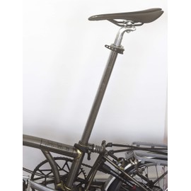 Lightweight Saddle for BROMPTON (145 grams less than the standard Brompton saddle) BLACK