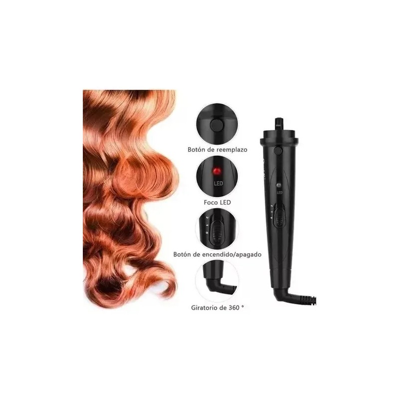 Ferros Rizadora Para Cabello Profesional De Cerámica 4 En 1