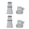 Pool Pump Hose Adapter Set, 2.25 Inch Internal Diameter, PVC