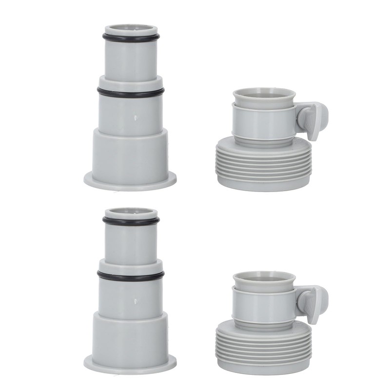 Pool Pump Hose Adapter Set, 2.25 Inch Internal Diameter, PVC