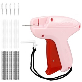 Audasi Micro Stitch Gun for Clothes Stitchy Quick Clothing Fixer Mini Stitch Gun Clothes Tagging Gun Quilt Fix Gun Mini Sewing Machine Stitchy Tool with 5 Needles and 1000 Micro Fasteners(Pink)