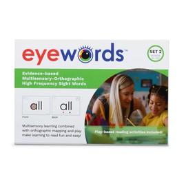 Eyewords Multisensory-Orthographic Sight Word Teaching Cards, Set #2, Words 51-100