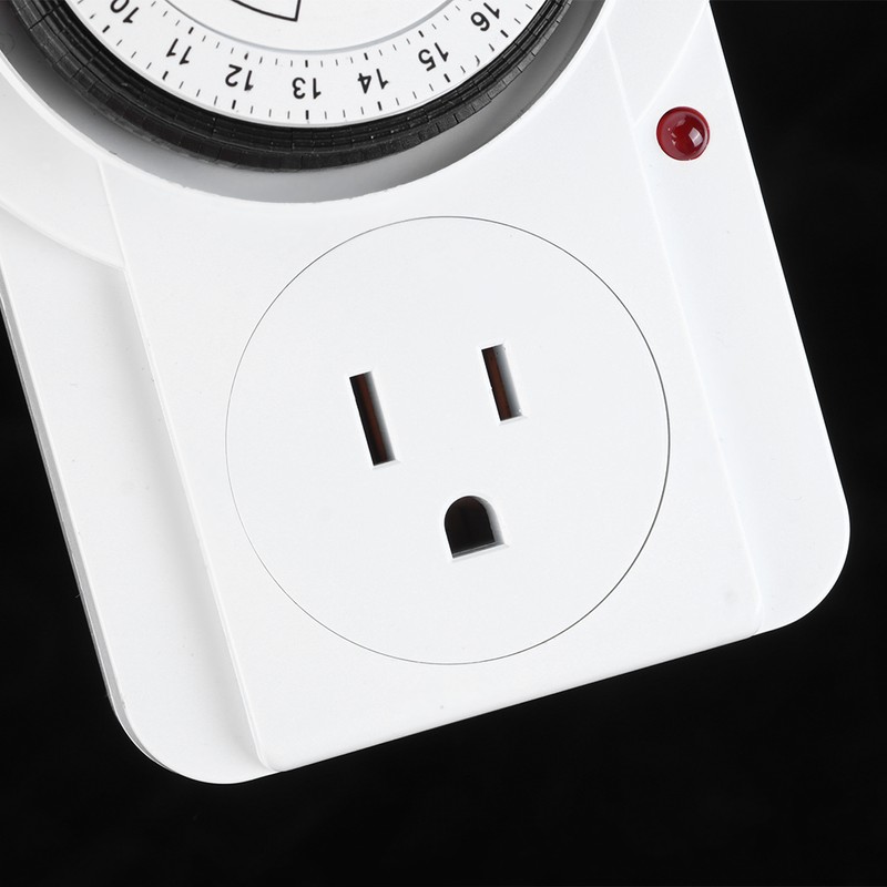 Mechanical Timer Socket 24‑Hour Cycle Timing Controller Socket Home Supplies