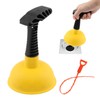 Sink Plunger with Drain Clog Remover, Mini Plunger with Short