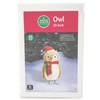 20 Inch Tall - Light-Up Christmas Owl with Scarf -