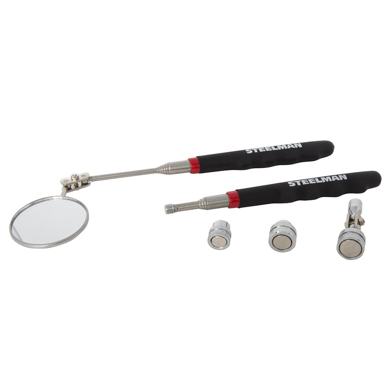 STEELMAN 41813 4-Piece Magnetic Pick Up and Inspection Tool Kit