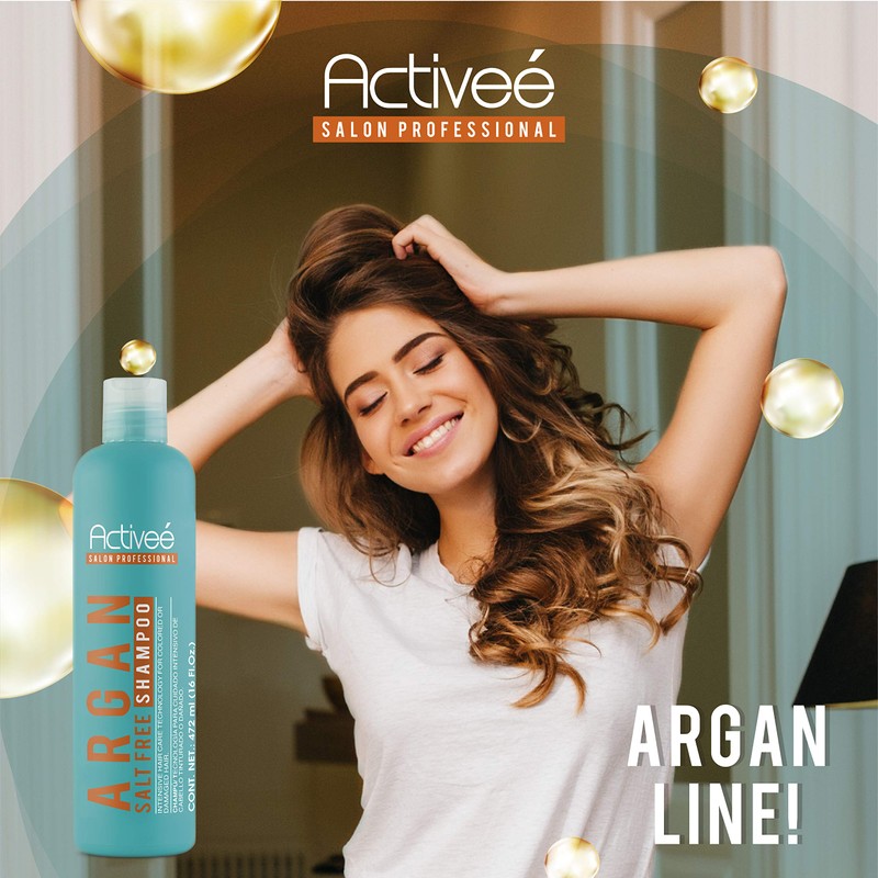 Activee Professional Argan Oil Salt Free Hair Shampoo 16 fl.