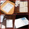 Fyess 15Pack 3 Hole Punch Clear Plastic Document Folders,Organized Up