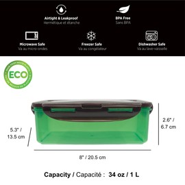 Starfrit LocknLock ECO 34oz / 1L Rectangular Container