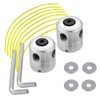 Deautie 2 x grass trimmer replacement, trimmer head aluminium, thread