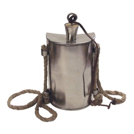 Schooner Bay Co.,Stainless Steel Military Canteen - Antique Vintage Style Revolutionary War