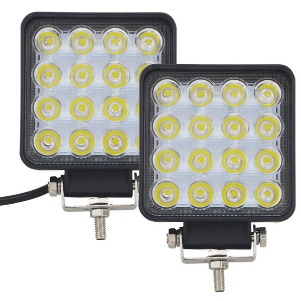 AUXTINGS 4 inch 48W Flood Square LED Work Light Bar