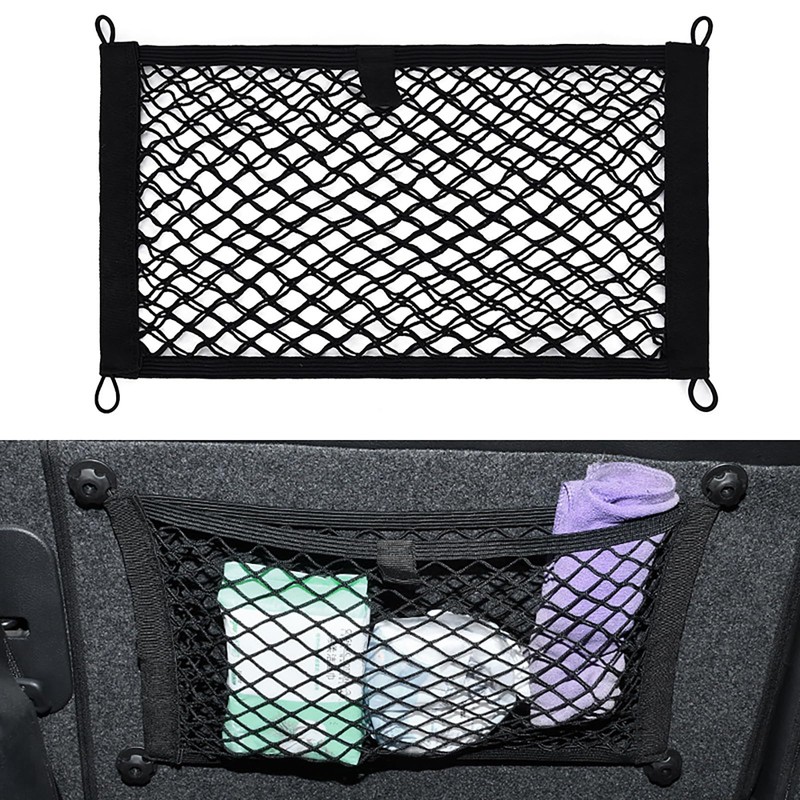 KAKKOII 2 Layer Small Cargo Net,Cargo Storage Pocket Net, Mesh