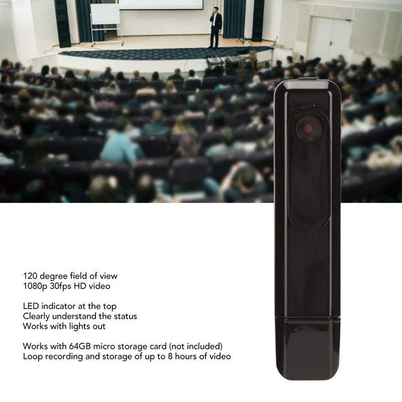 VBESTLIFE Body Camera, Portable Camera, PC Camera, Portable Body Mounted