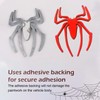 Ferianl 2PCS 3D Chrome Symbol Badge Decal, Spider Waterproof Sticker