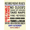 Happy Retirement Congratulations Card (Words)
