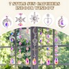 BADAO 270pcs Stained Glass Window Hangings Crystal Snowflake Suncatcher,7 Styles