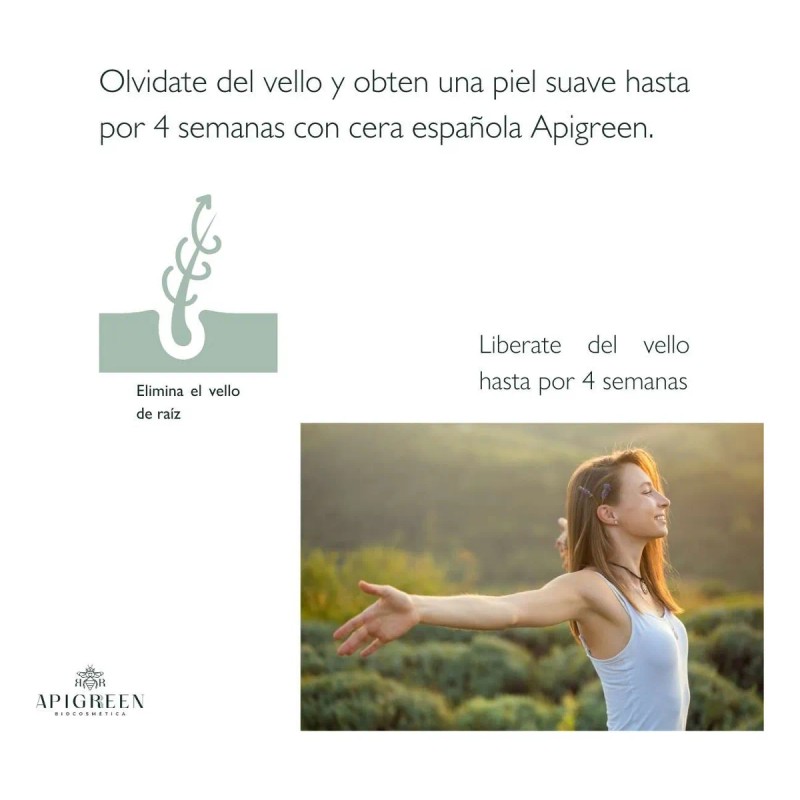 Cera Española Sin Bandas (400g + Aplicadores)