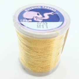 TOHO Thread Metallic D30 (Thick) 328.4 ft (100 m) Roll M11K Gold