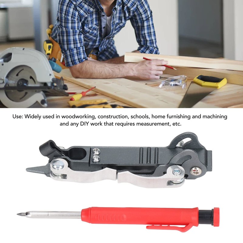Multifunctional Scribing Tool Woodworking Compass Edge Ruler Countour Line Measuring