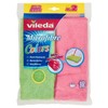 Vileda Colors Floors in Microfibre Cloths, Set of 2, Green/Pink,