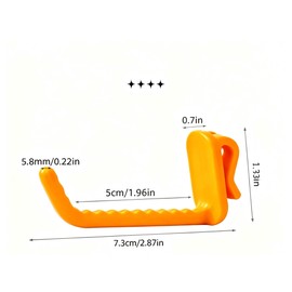 hhfvvda 10 PCS Colored Plastic Hanging Hooks with mesh Hooks, Perfect for garages, Warehouses, Shops, and Home organizations
