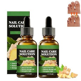 SINYI 2pcs Ginger Nail，Tratamiento de Uñas con Jengibre，Treatment Nail Support Nail Care，Promueve el crecimiento de las uñas y las nutre; adecuado par