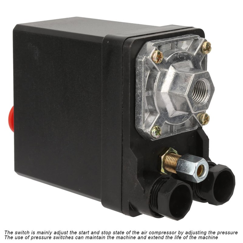 CYTGROUPER 75~175 psi Air Compressor Pressure Control Switch,G1/4in Single Hole