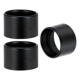 PATIKIL Light Socket Shade Ring, 3pcs E26 E27 Medium Base Metal Sockets Lock Ceramic/Porcelain Sockets with Thread Diameter 1-1/2 Inches for Hanging Lamp Holder, Black 35mm / 1.38"