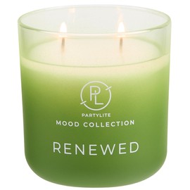 PartyLite Renewed Scented, with Notes of Orange, Lemon, Nutmeg, Pine & Peppermint 14.1oz 2-Wick Ombre Jar Candle, 24-48 Hour Burn Time, Part of The Mood Collection, Fresh & Clean, Perfect for Gifting