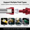 EVIL ENERGY 6AN PTFE Fuel Line Kit,E85 Stainless Steel Braided