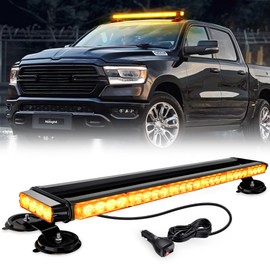 Nilight 29.5" Roof Top Strobe Lights 56LED Hazard Light Emergency Safety Warning LED Flashing Bar Magnetic Mount 12V 24V Cars Trucks Tractors Snow Plows Construction Vehicles